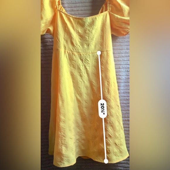 💥DIVIDED VESTIDO CORTO💥AMARILLO CANARIO💥Sz L💥NUEVO💥CM52 - Picture 8 of 10